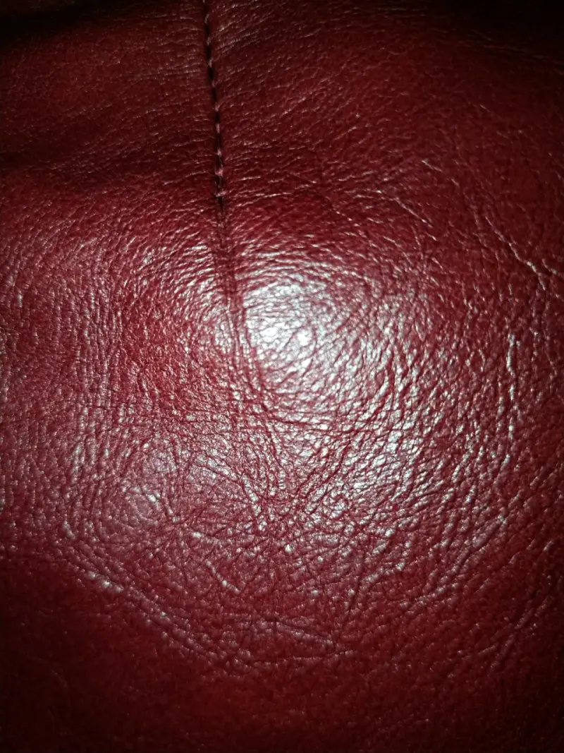Blazer rojo de cuero - 3