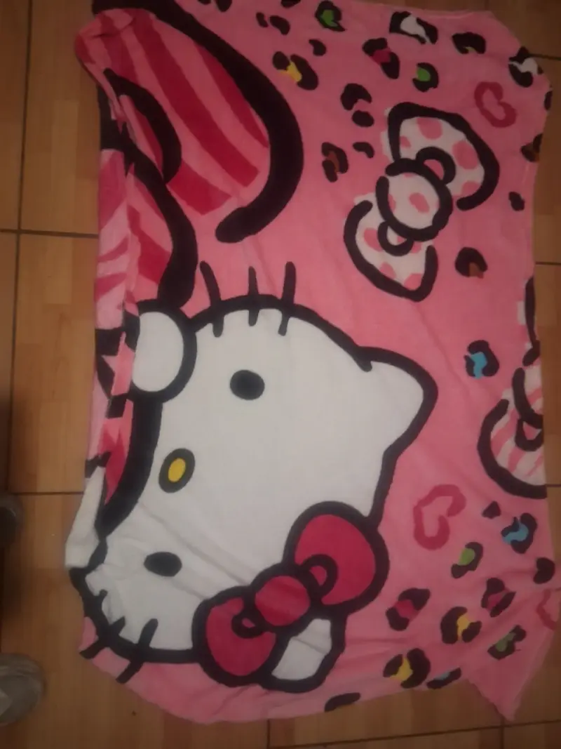 Manta Hello Kitty rosa