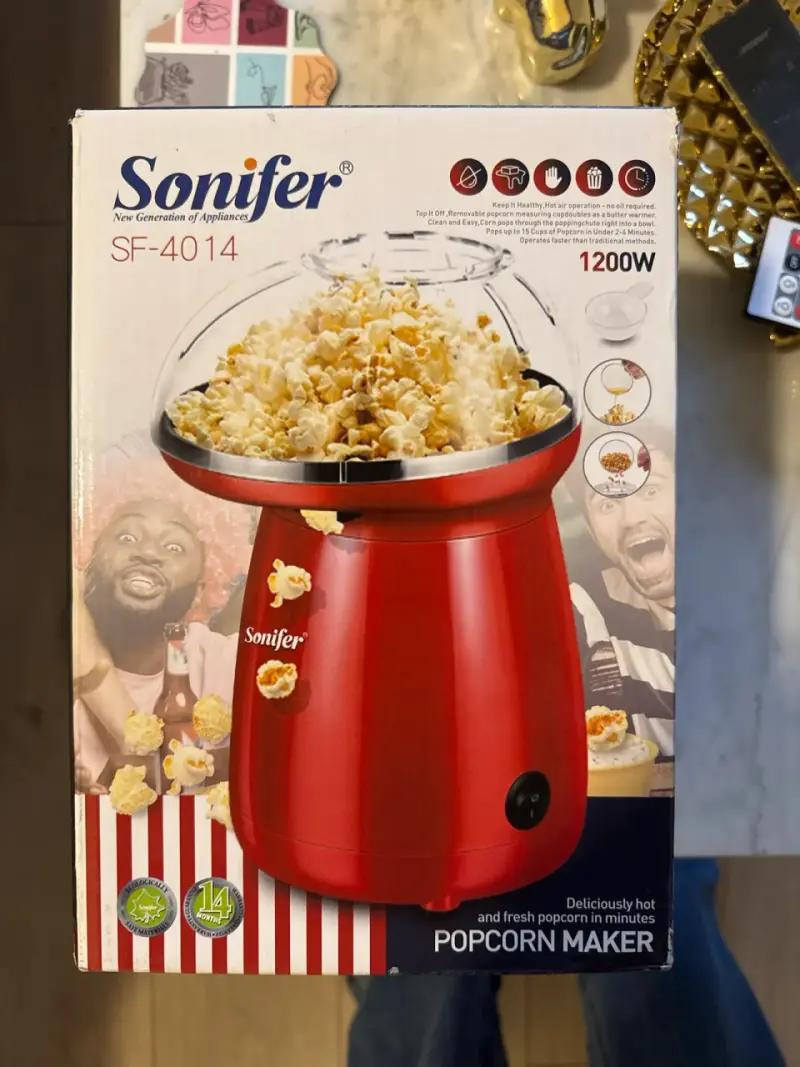 Máquina de palomitas Sonifer roja - 1