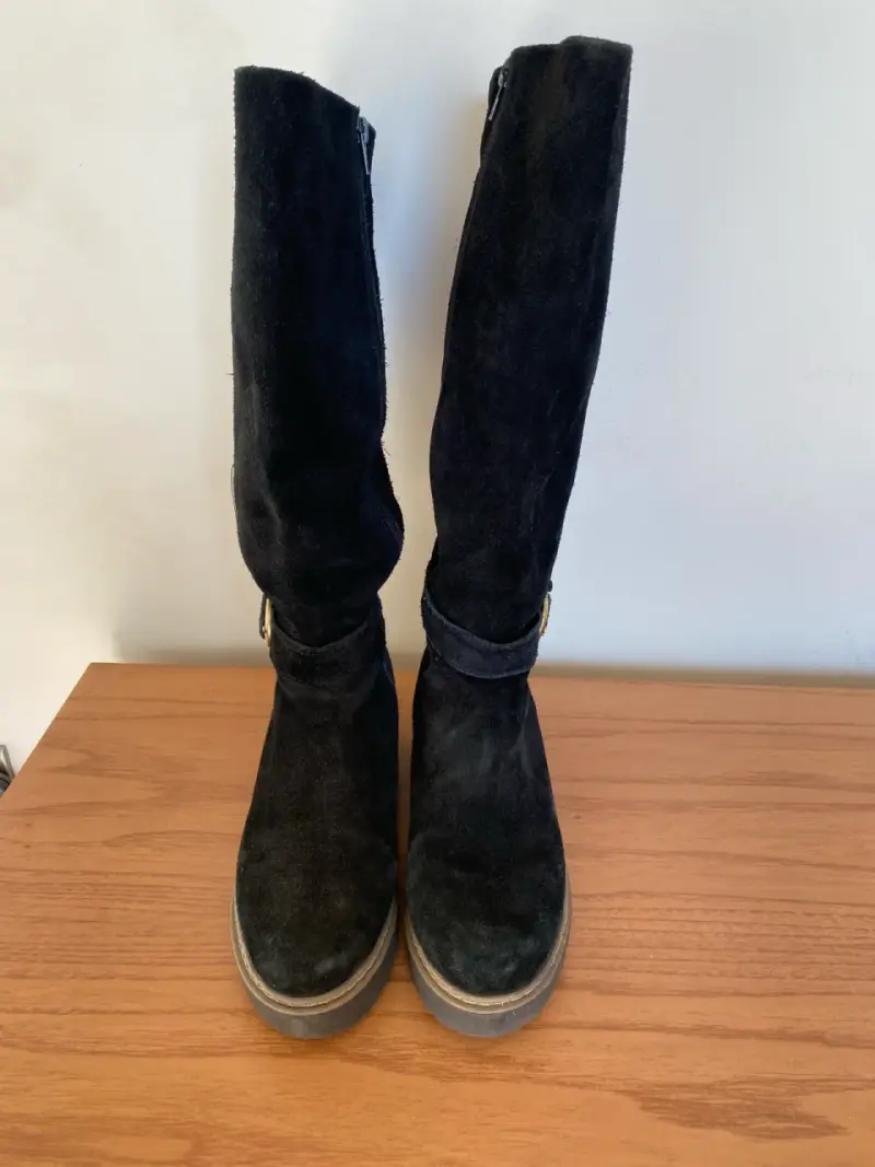 Botas negras de gamuza - 2