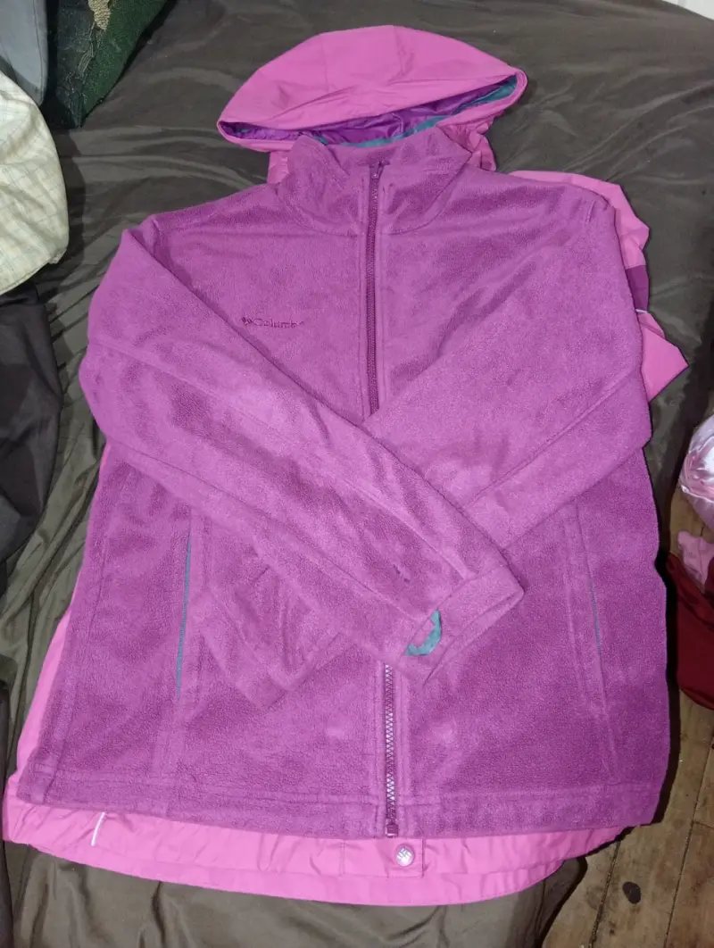 Chaqueta impermeable morada Columbia - 2