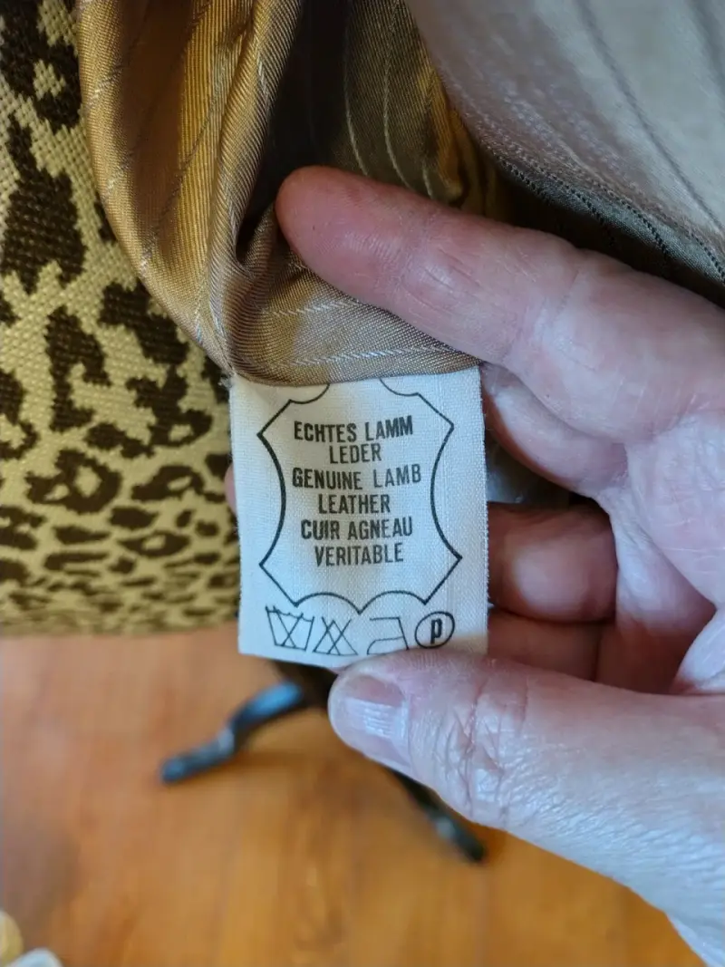 Chaqueta de gamuza café oscuro - 5