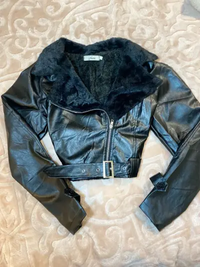 Chaqueta de cuero con forro - miniatura 2