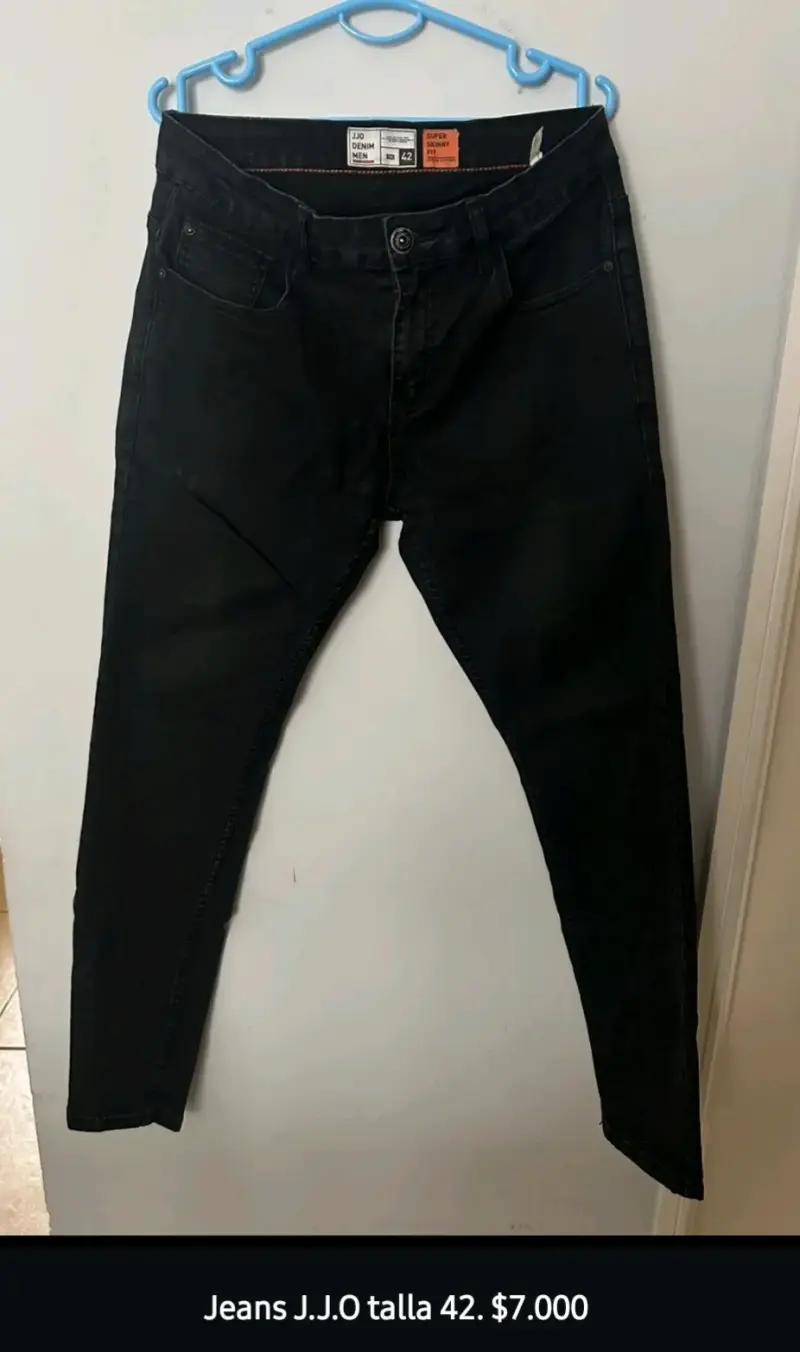 Jeans negros talla 42 hombre - 1