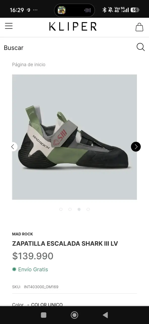 Zapatillas de escalada Mad Rock Shark III LV - 6