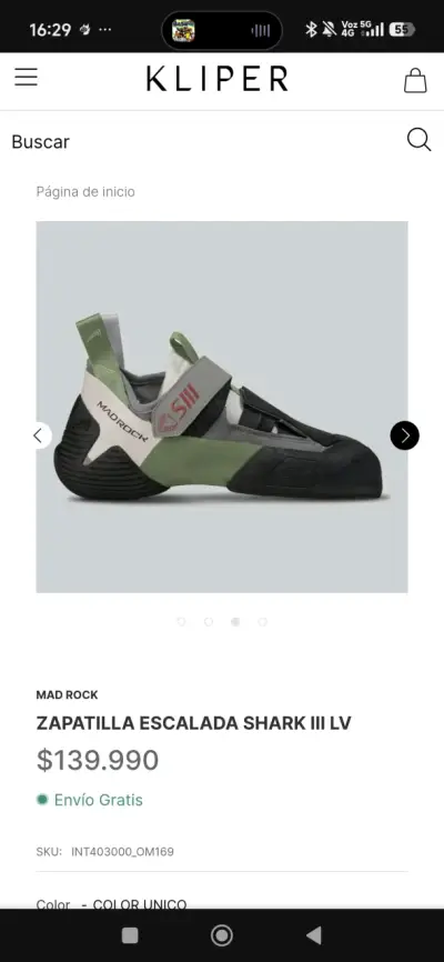 Zapatillas de escalada Mad Rock Shark III LV - miniatura 6