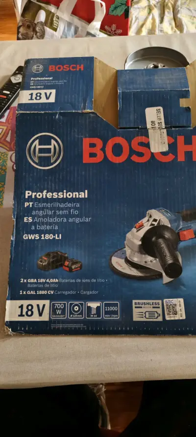 Esmeril  angular Bosch GSW 180LI - miniatura 1