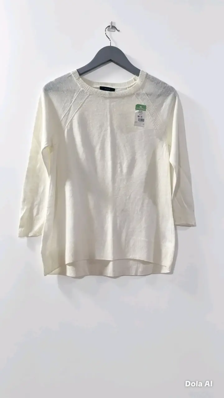 Suéter de hilo blanco nuevo - 2
