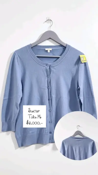 Suéter celeste talla M - miniatura 1