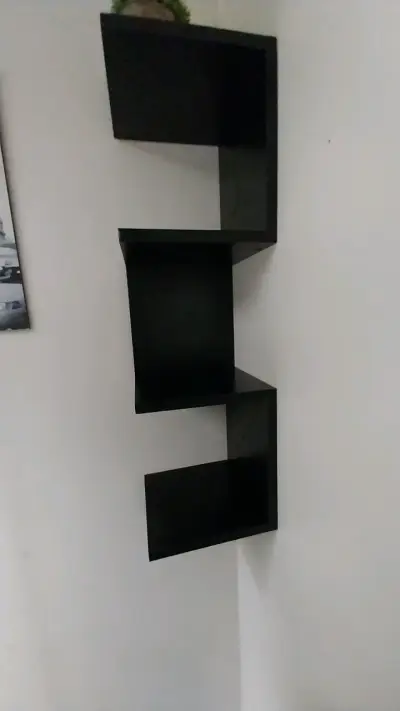 Estante de pared negro zigzag - miniatura 5