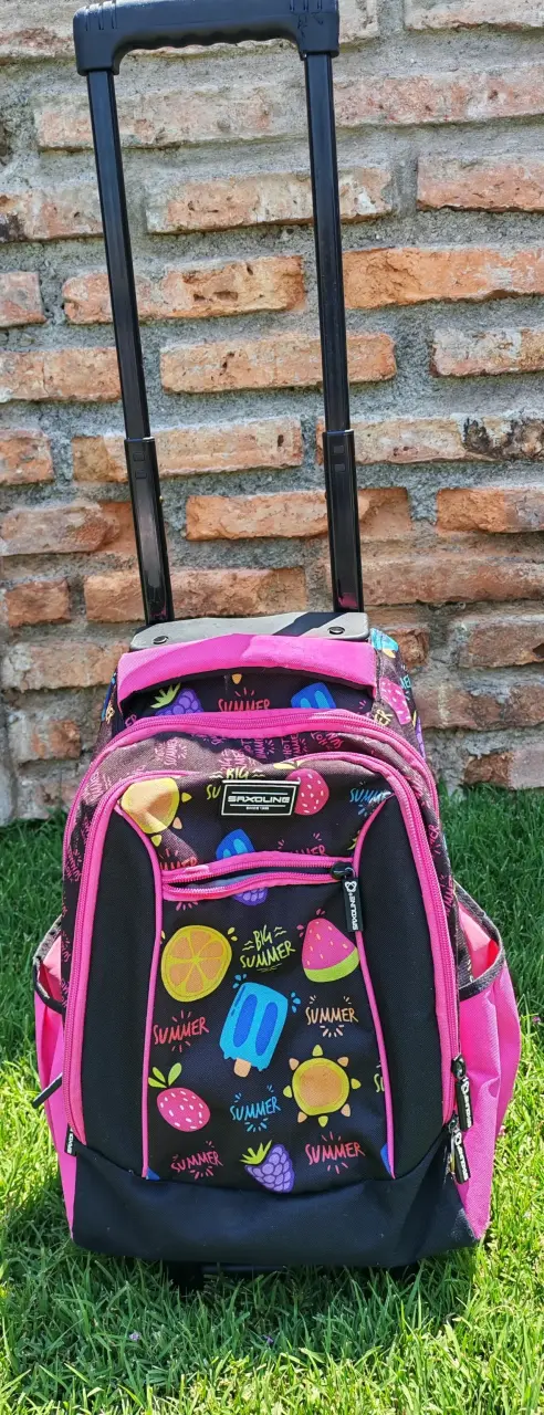 Mochila escolar con ruedas más lonchera - 2