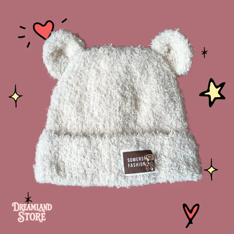 Gorro de peluche con orejas - 1