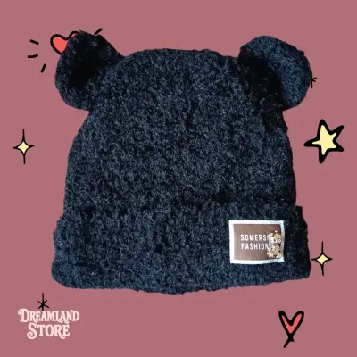 Gorro de peluche con orejas - miniatura 2
