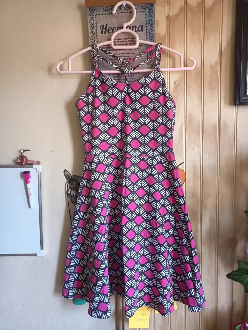 Vestido estampado geométrico