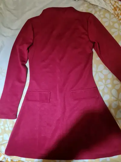 Vestido mini color vino/frambuesa - miniatura 2