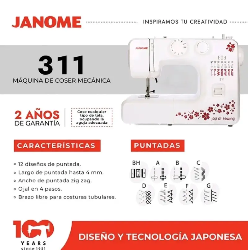 Máquina de coser Janome 311 - 3