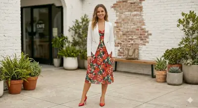 Blazer blanco con cierre decorativo - miniatura 4