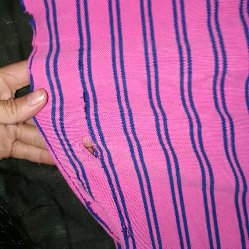 Polera polo rosa a rayas - 3
