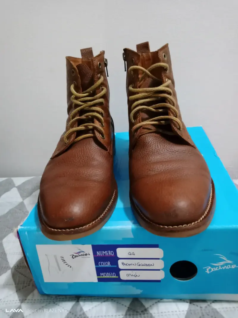 Botas de cuero marrón - 1