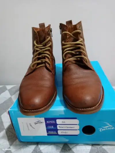 Botas de cuero marrón - miniatura 1
