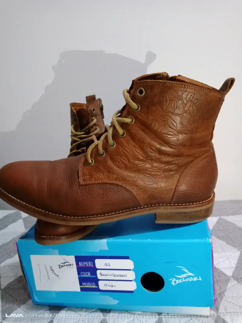 Botas de cuero marrón - 2