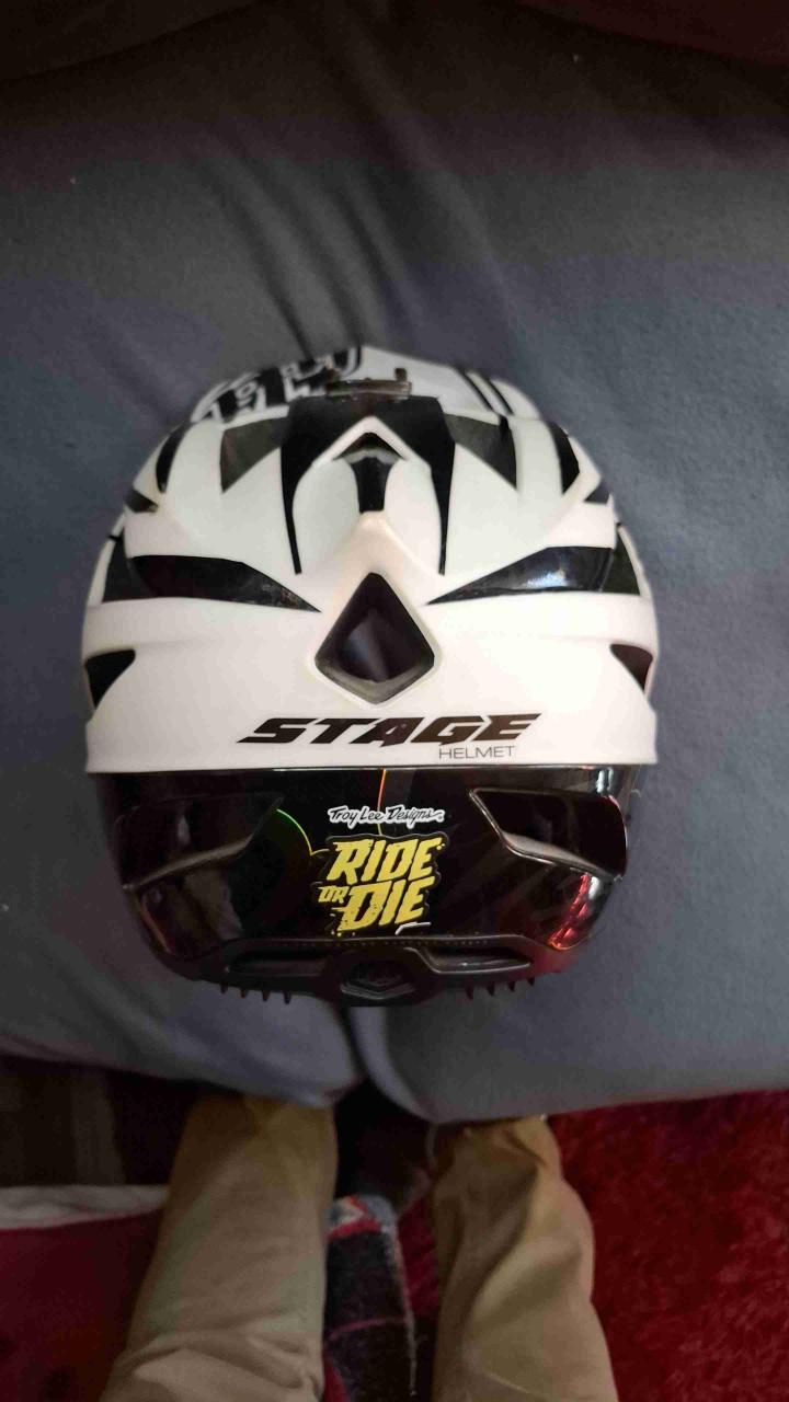 Casco integral Troy Lee blanco - 4