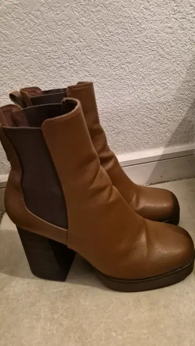 Botines marrones de cuero - miniatura 2