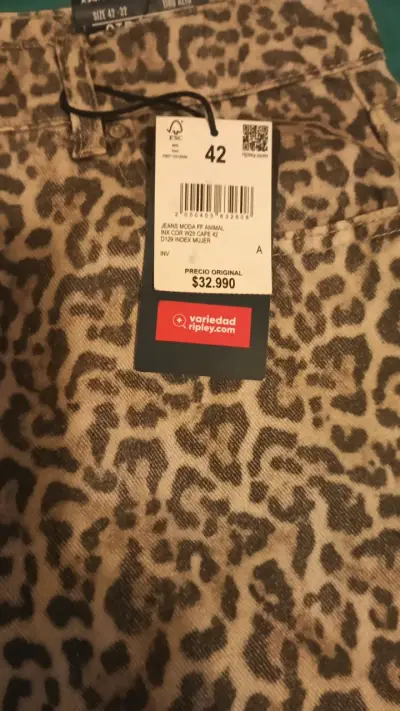 Jeans estampado leopardo nuevo animal print - miniatura 4
