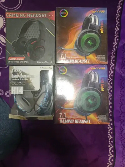 Auriculares gamer RGB nuevos - miniatura 1