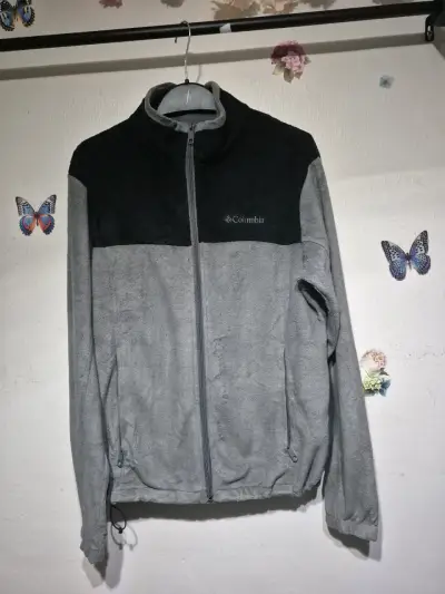 Chaqueta polar Columbia gris y negra - miniatura 1