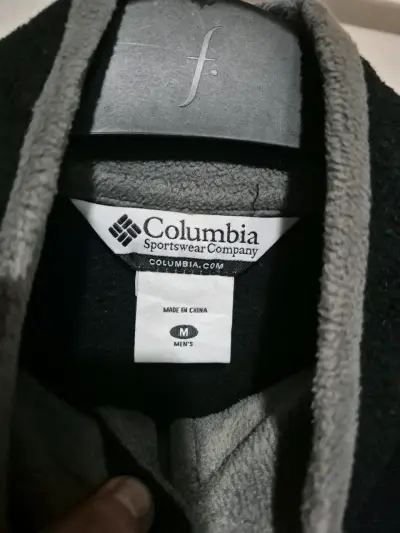 Chaqueta polar Columbia gris y negra - miniatura 3