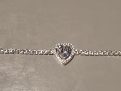 Pulsera de circones corazón - miniatura 1