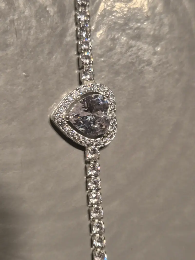 Pulsera de circones corazón - 2