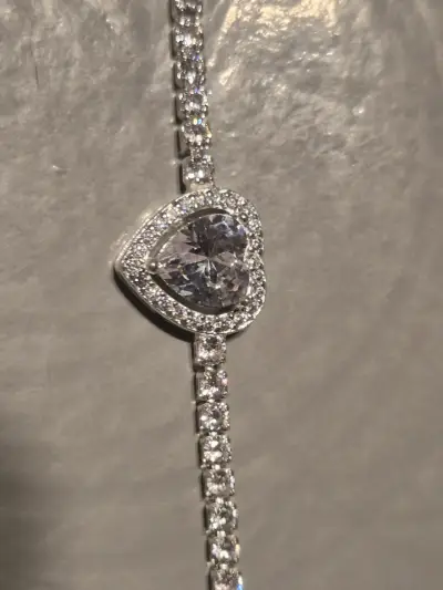 Pulsera de circones corazón - miniatura 2