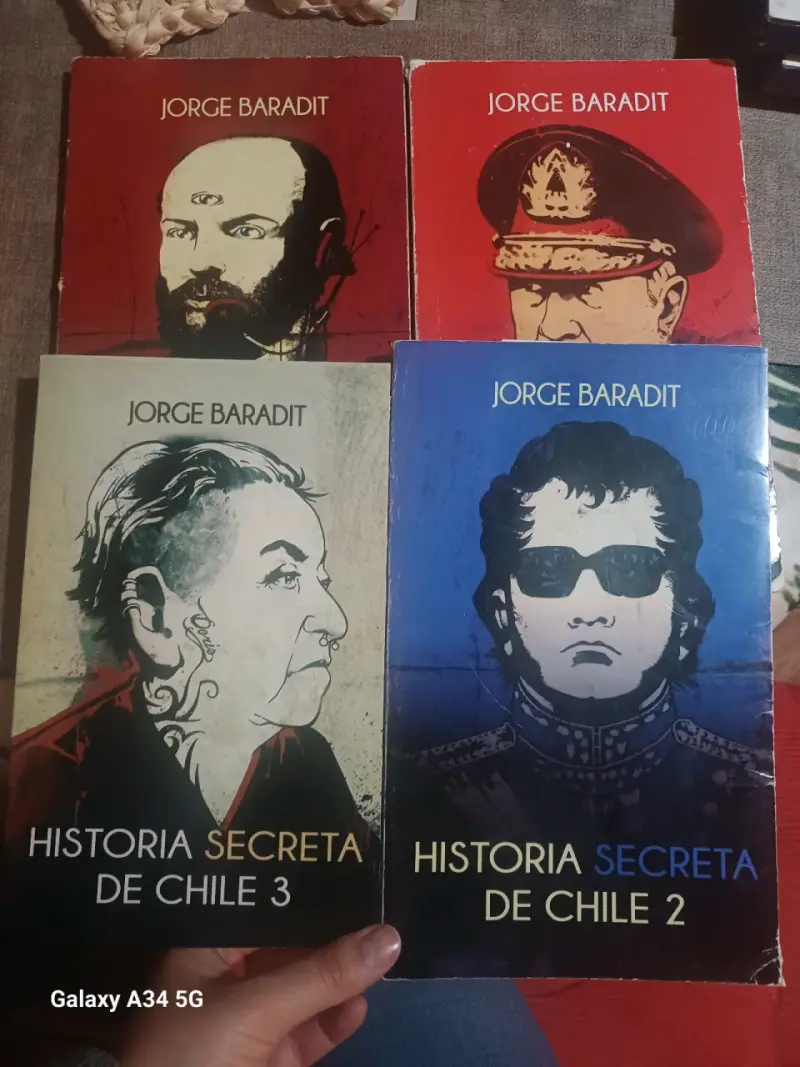 Serie 4 libros,Historia Secreta de Chile. - 1