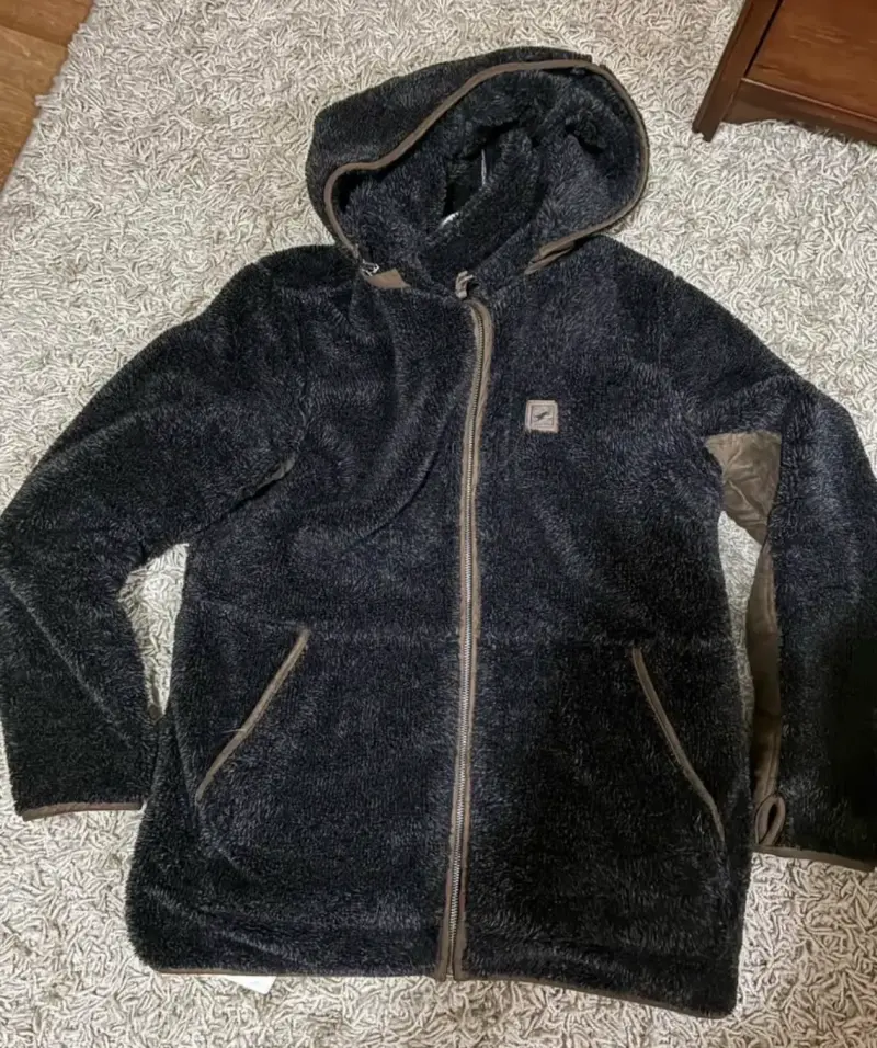 Chaqueta marron con capucha XL - 1