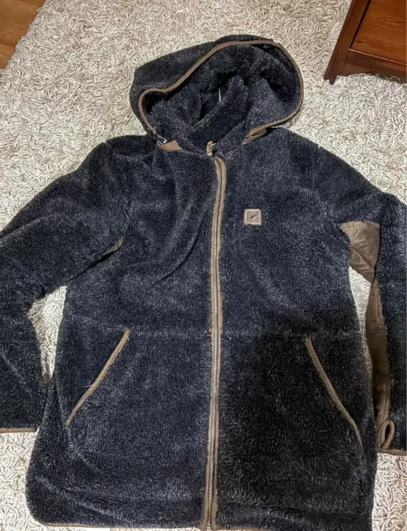 Chaqueta marron con capucha XL - 2