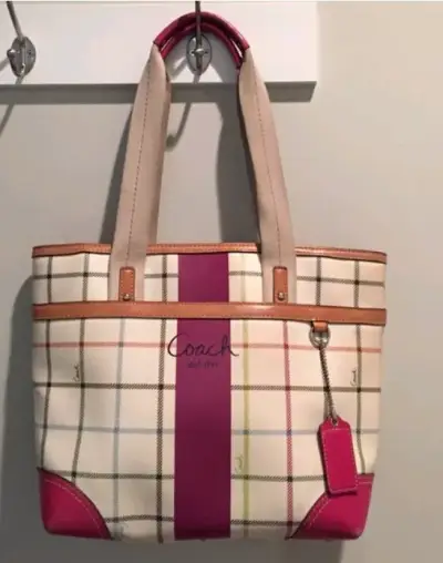 Bolso Coach a cuadros - miniatura 1