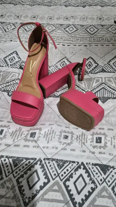 Sandalias taco alto fucsia Vizzano - miniatura 2