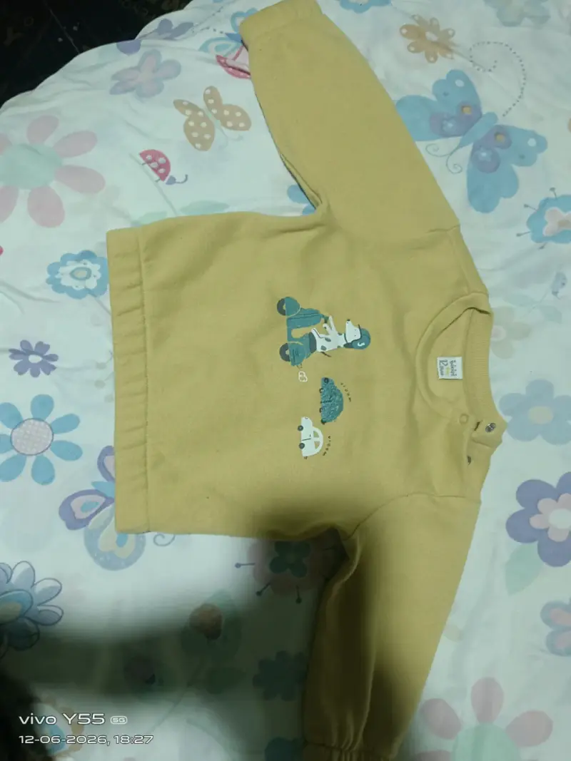 Polerón infantil amarillo - 1