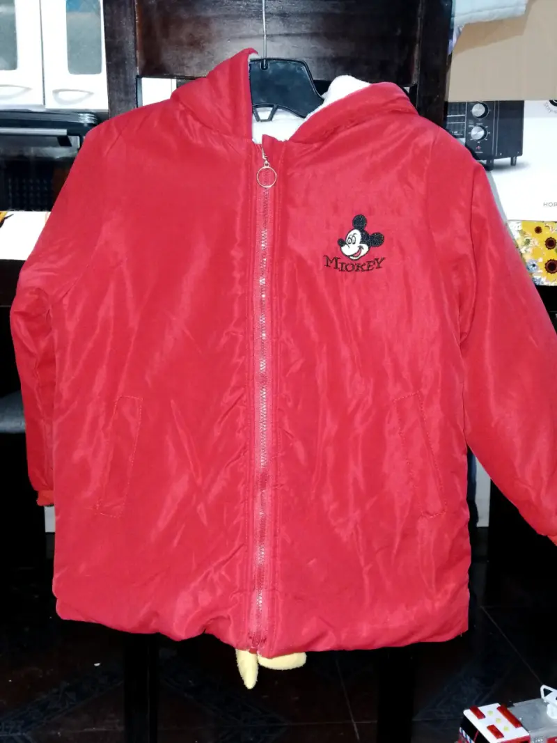 Chaqueta roja Mickey con capucha - 1