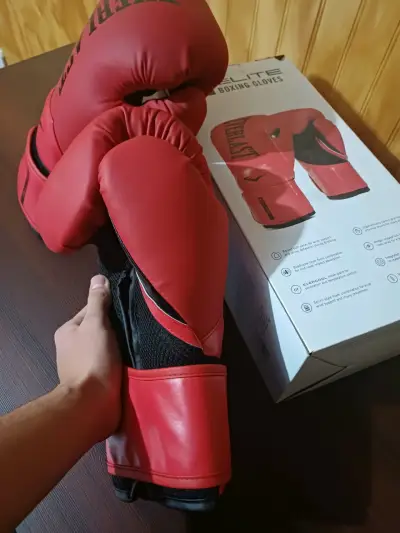 Guantes de boxeo Everlast rojos - miniatura 5