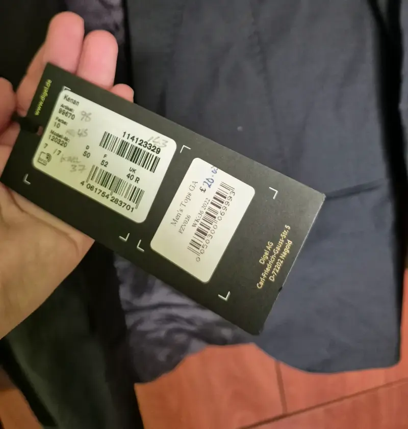 Blazer negro Digel etiqueta - 3