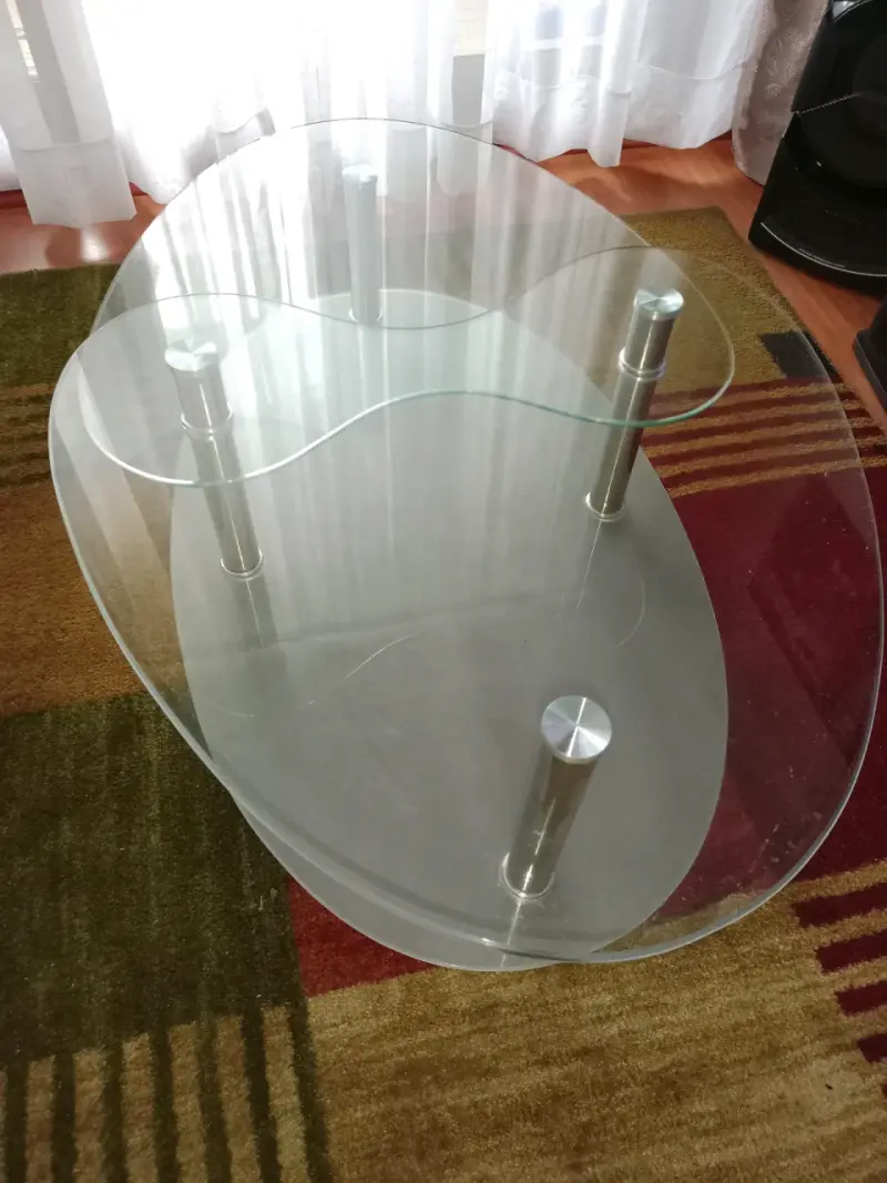 Mesa de centro vidrio moderna - 1