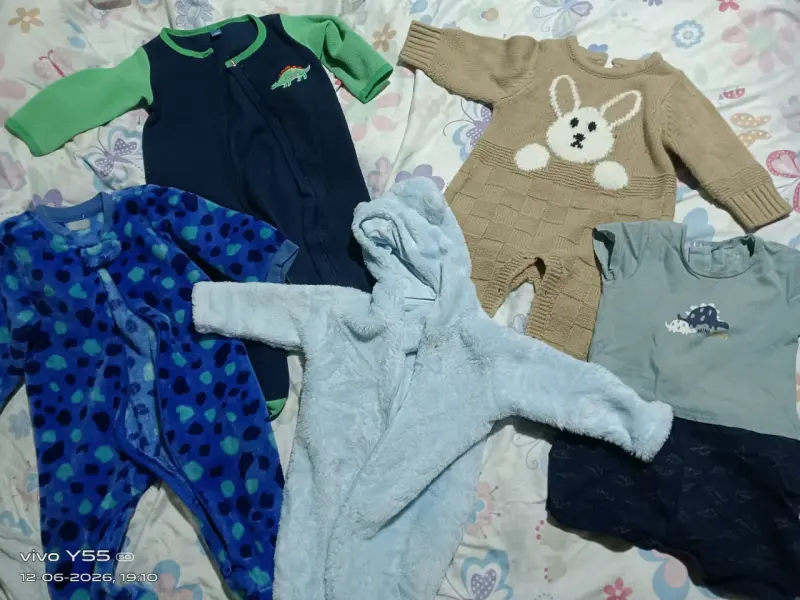 Lote de bodys estampados de bebé - 2
