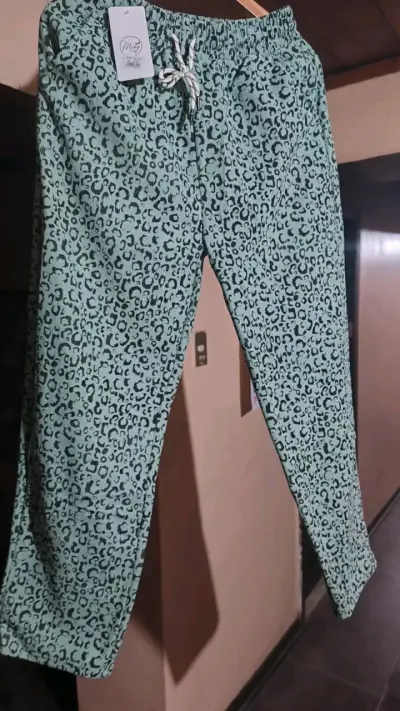 Pantalón leopardo beige - miniatura 2