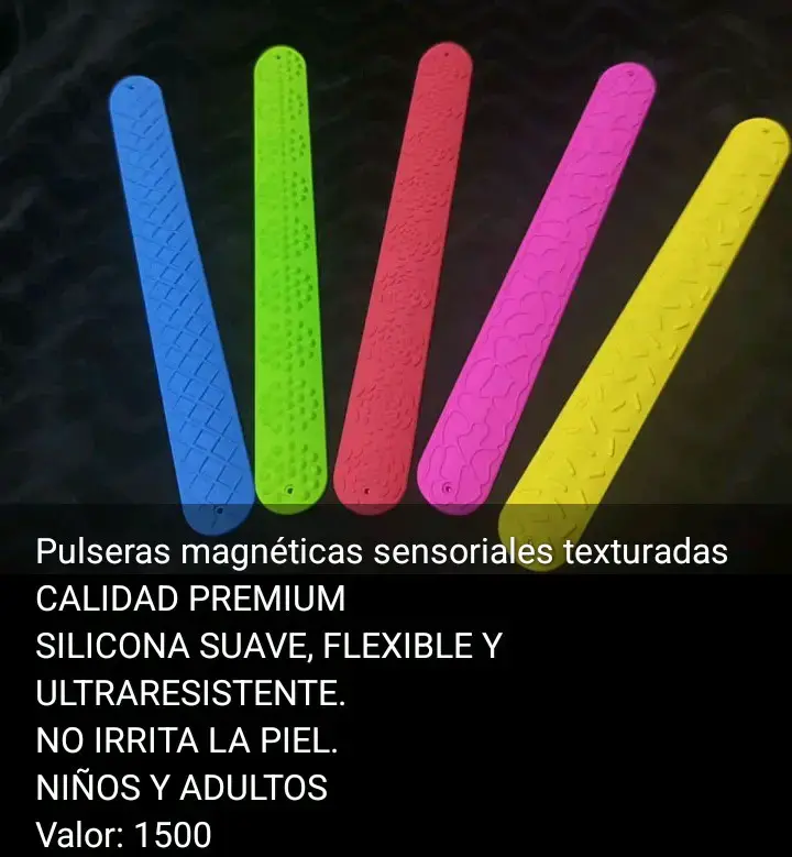 Pulseras magnéticas multicolor