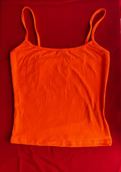 Polera sin mangas naranja - miniatura 1