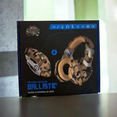 Audífonos gamer camuflados LED - miniatura 2