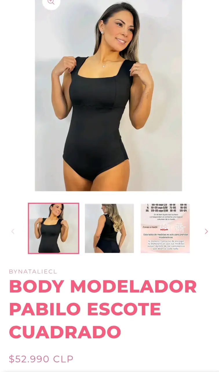 Body modelador negro M - 1